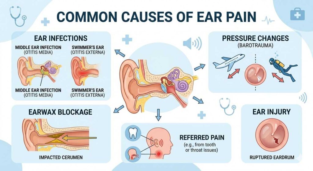 Common Causes of Ear Pain - Audiology Planet