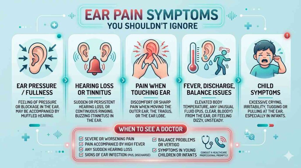 Ear Pain Symptoms You Shouldn’t Ignore - Audiology Planet