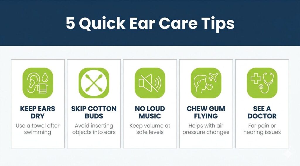 5 Quick ear Care Tips - Audiology Planet