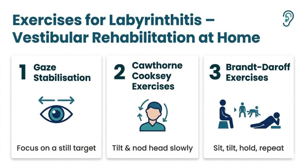 Exercises for Labyrinthitis - Vestibular Rehabilitation at Home - Audiology Planet