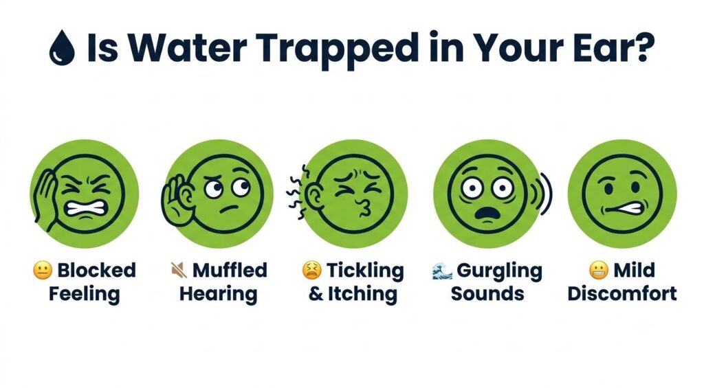 Signs of water trapped in ear — Audiology Planet